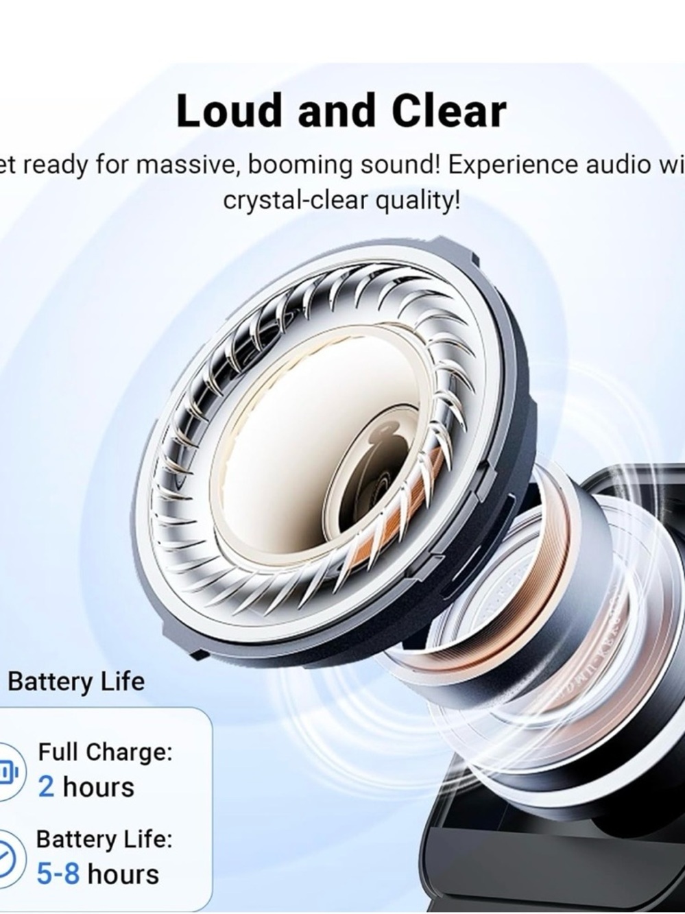 Induction Speaker With Phone Stand 5 In 1 Wireless Bluetooth Audio  WI-FI, Black - Picture 4 of 16